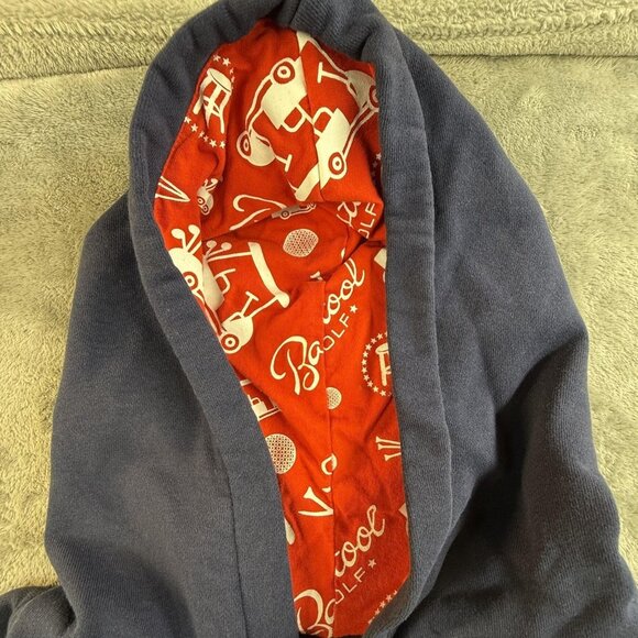 Barstool Sports Golf Hoodie Mens Large Blue Pullover Hood Lined Embroidered - Picture 11 of 15